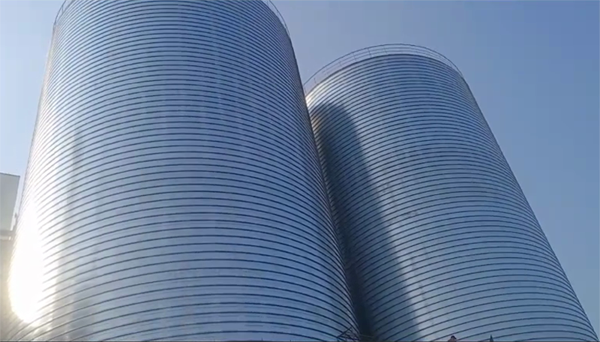 海尾镇2座混凝土高架卷板仓